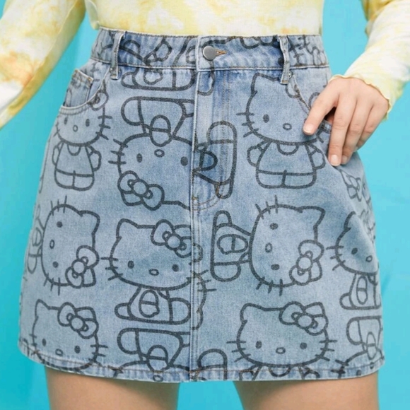 Hello Kitty Dresses & Skirts - Hello Kitty Denim Skirt